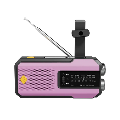 Handmatige noodradio met zaklamp, powerbank en SOS-alarm – RESQ CHARGERPRO - Glamorix