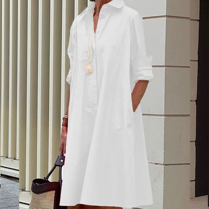 Lucille  - Casual midi-jurk voor dames - Glamorix