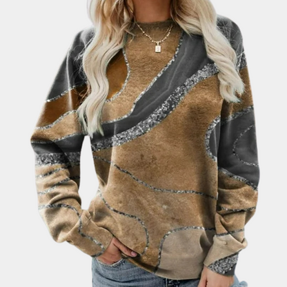 MIRA - Sweater met abstracte print voor dames