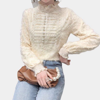 ELOISE - Elegante kanten blouse voor een verfijnde look