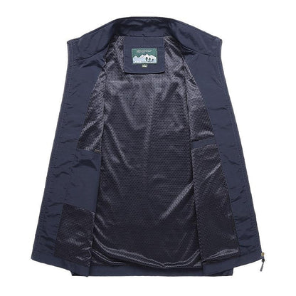 Heren bodywarmer met ritssluiting en opstaande kraag – VESTARO COREVEST - Glamorix