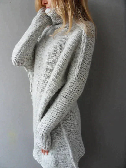 AMARA - Oversized gebreide coltrui voor dames