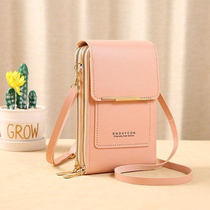 ARIA - Compacte crossbody telefoontas met multi-card houder