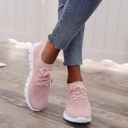 Stijlvolle orthopedische sneakers voor dames met lichtgewicht ondersteuning – FlexivaWalk - Glamorix