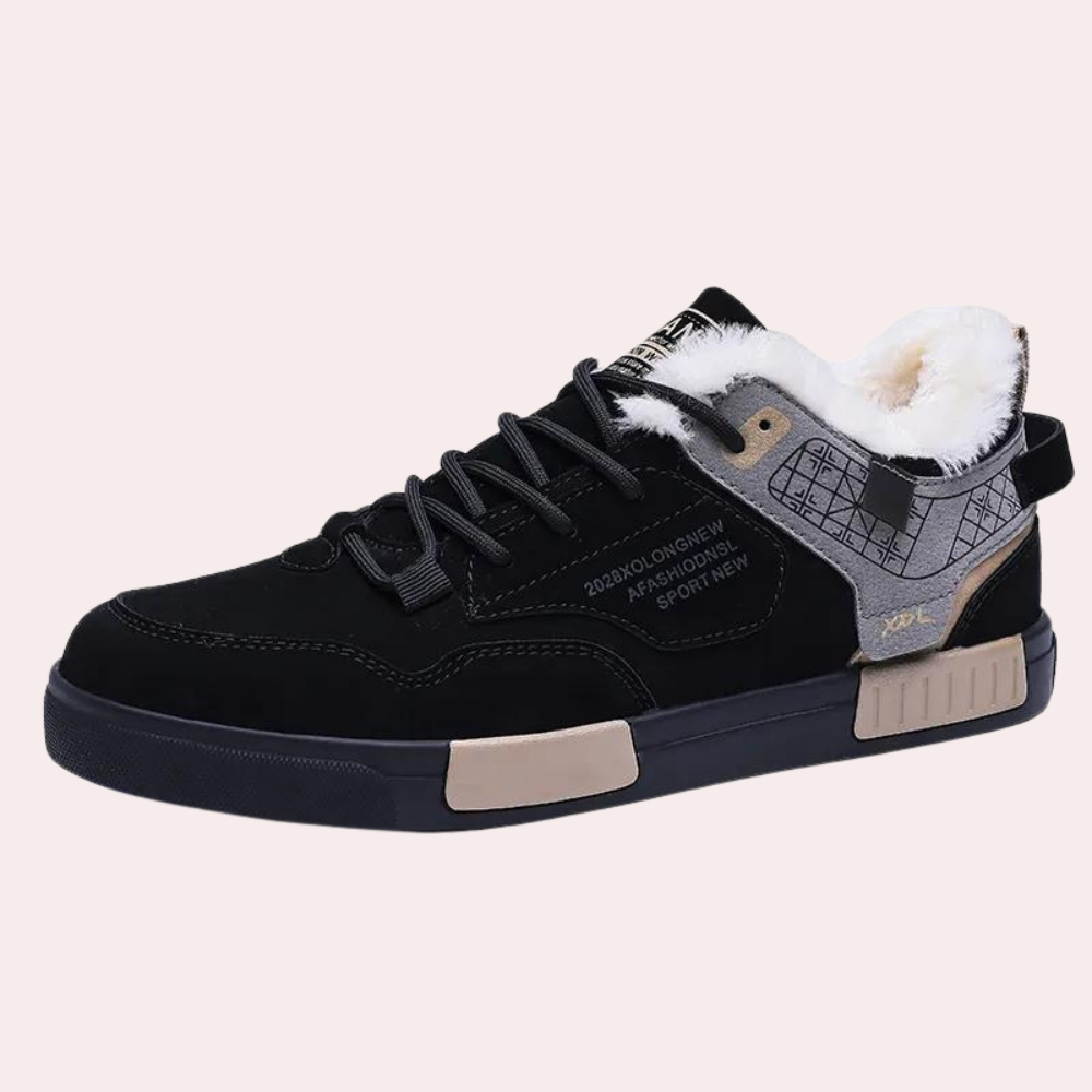 Warme heren wintersneakers met pluche voering – STRAVEN FrostStep - Glamorix