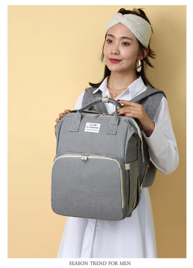 Multifunctionele luierrugzak met uitklapbaar babynest – NOMI NESTPACK - Glamorix