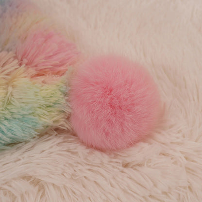 RAINBOWFLUFF – Fluffy pluche regenboog deken, kleurrijk comfort voor alle leeftijden