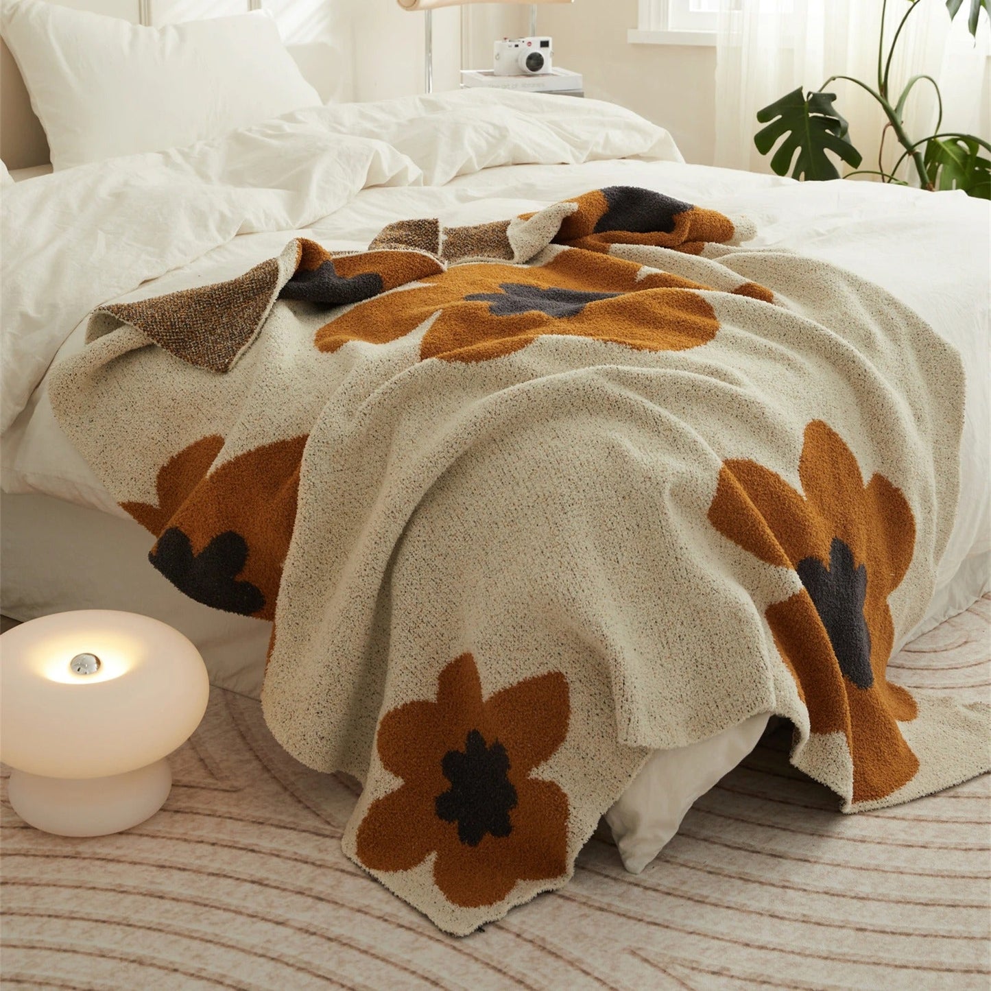 BLOOMCOZY – Super zachte bloemen deken, jouw ultieme comfort metgezel