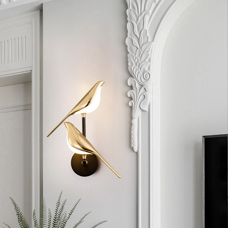 Moderne LED wandlamp in vogelvorm voor sfeervolle accenten – LUMAVI BirdLight - Glamorix