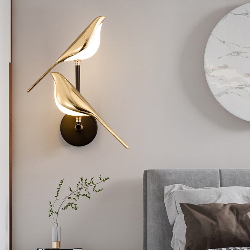 Moderne LED wandlamp in vogelvorm voor sfeervolle accenten – LUMAVI BirdLight - Glamorix