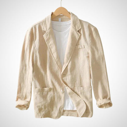 Heren blazer met relaxte pasvorm en tijdloos design – MASON RELAXED - Glamorix