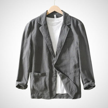Heren blazer met relaxte pasvorm en tijdloos design – MASON RELAXED - Glamorix