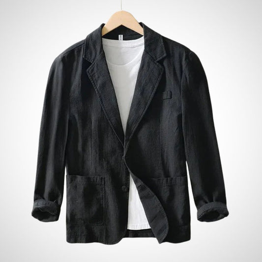 Heren blazer met relaxte pasvorm en tijdloos design – MASON RELAXED - Glamorix