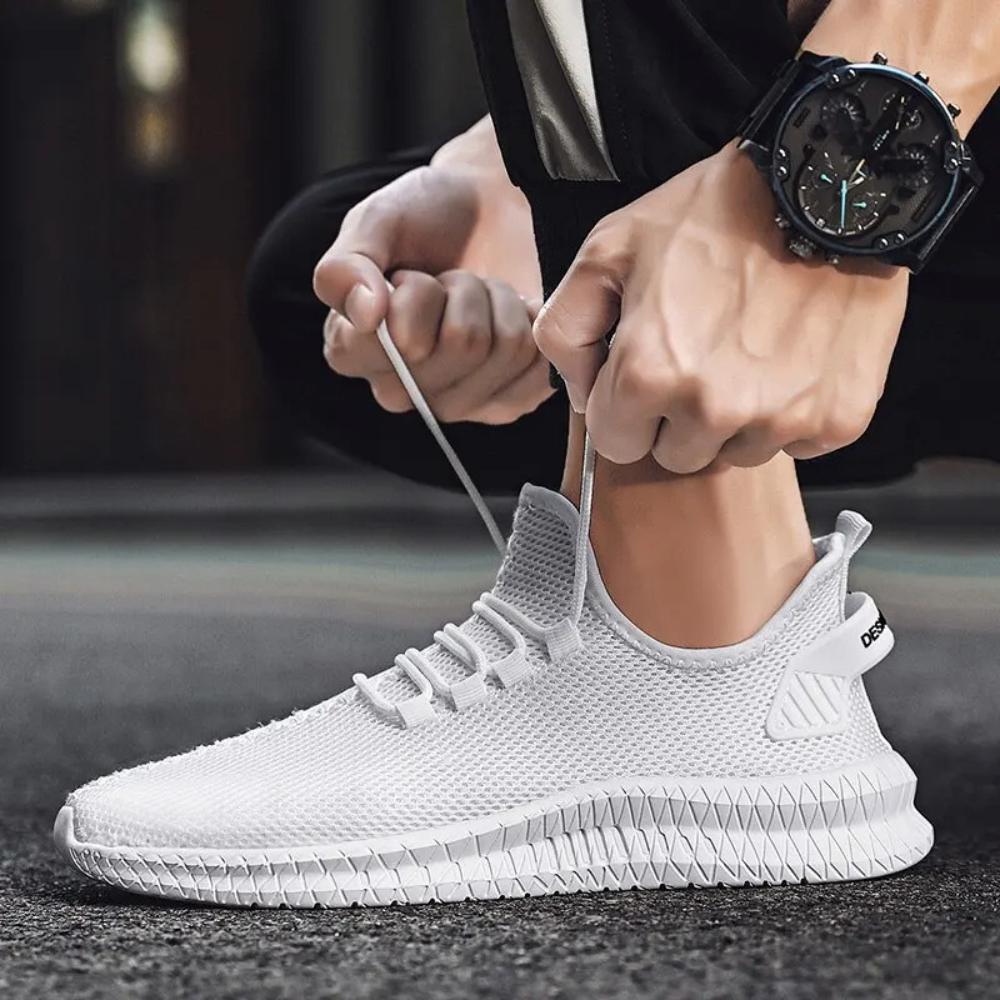 Ademende Hardloopschoenen met Extra Steun voor Actieve Mannen – DYNAMIC RUNNER - Glamorix
