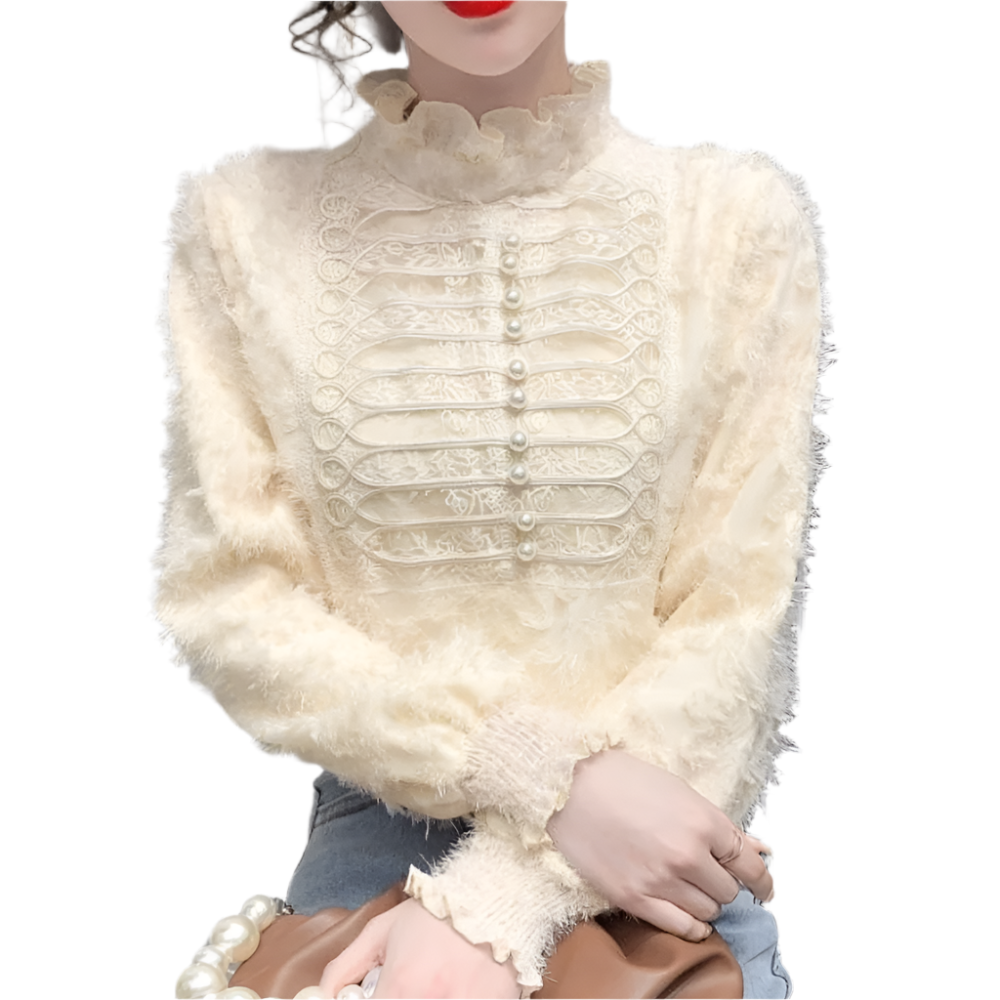 ELOISE - Elegante kanten blouse voor een verfijnde look