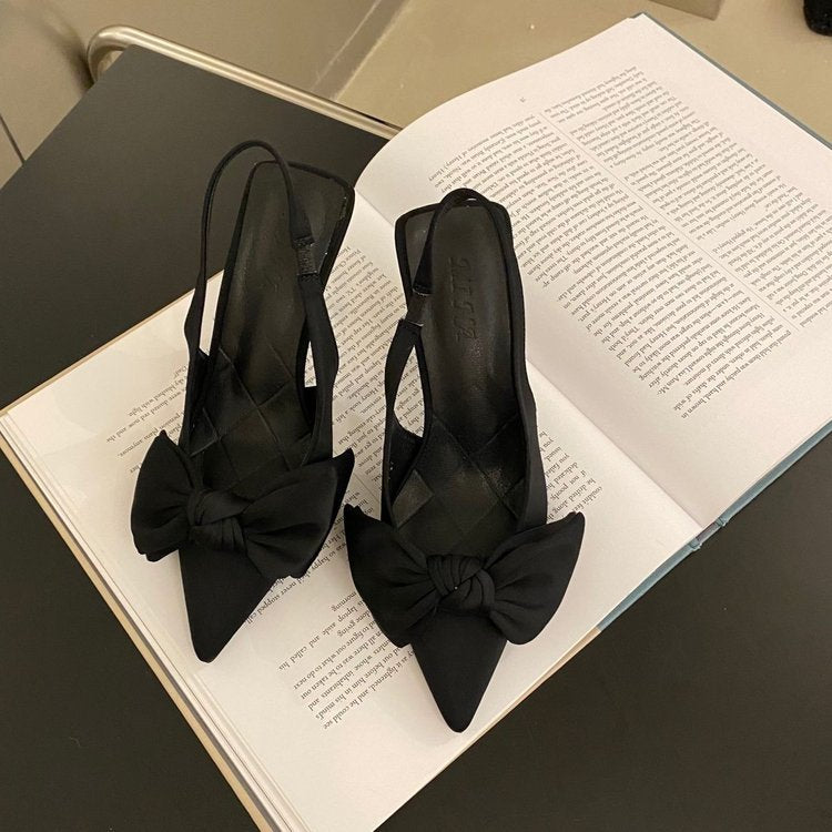 Elegante damespumps met strikdetail en comfortabele hak – AMÉLIA BOW - Glamorix