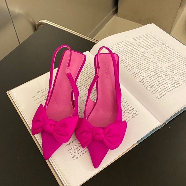 Elegante damespumps met strikdetail en comfortabele hak – AMÉLIA BOW - Glamorix