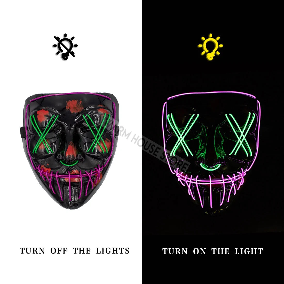 HALLOWEEN – LED Halloween masker