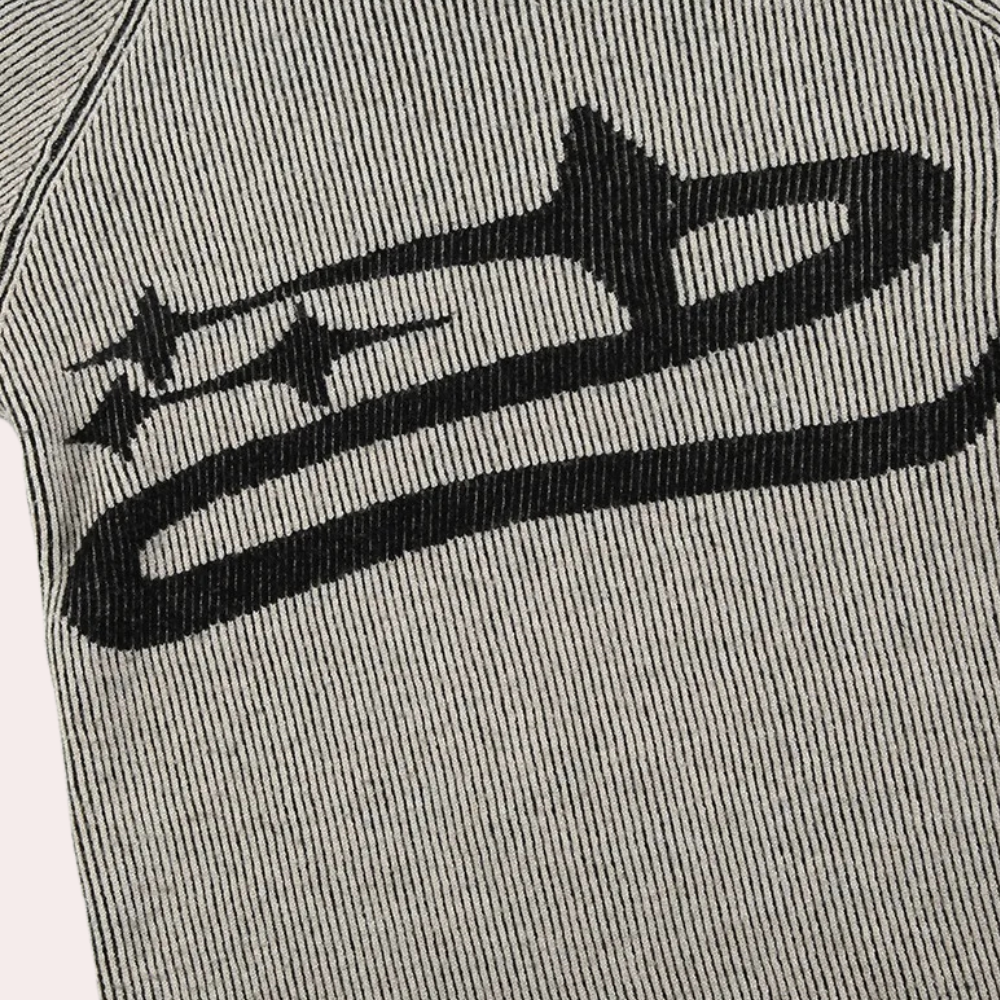 LINA - Versleten slim fit gebreide top voor dames