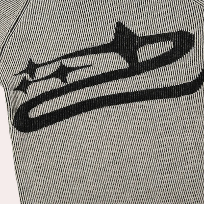 LINA - Versleten slim fit gebreide top voor dames