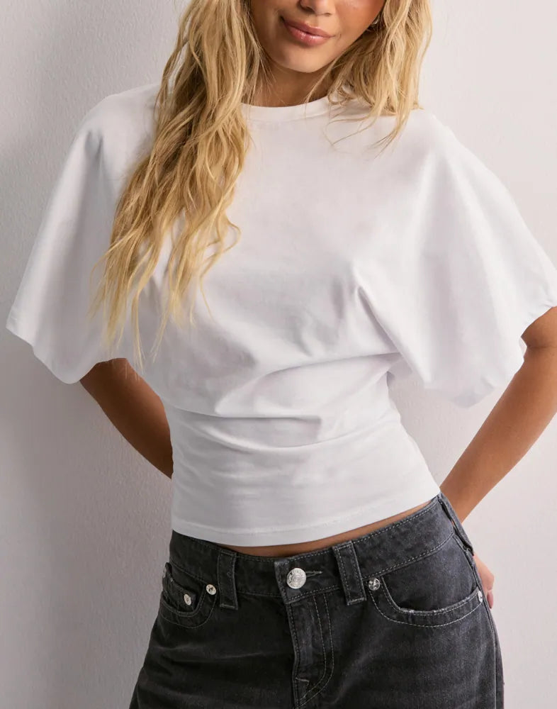 LENA - Oversized cropped shirt voor dames