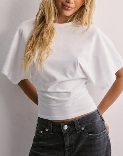 LENA - Oversized cropped shirt voor dames