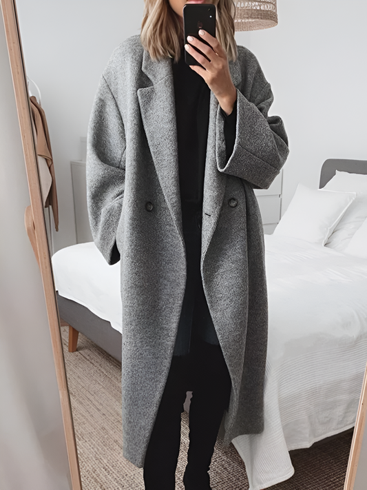 CELINE - Knusse oversized jas van wolmix voor dames
