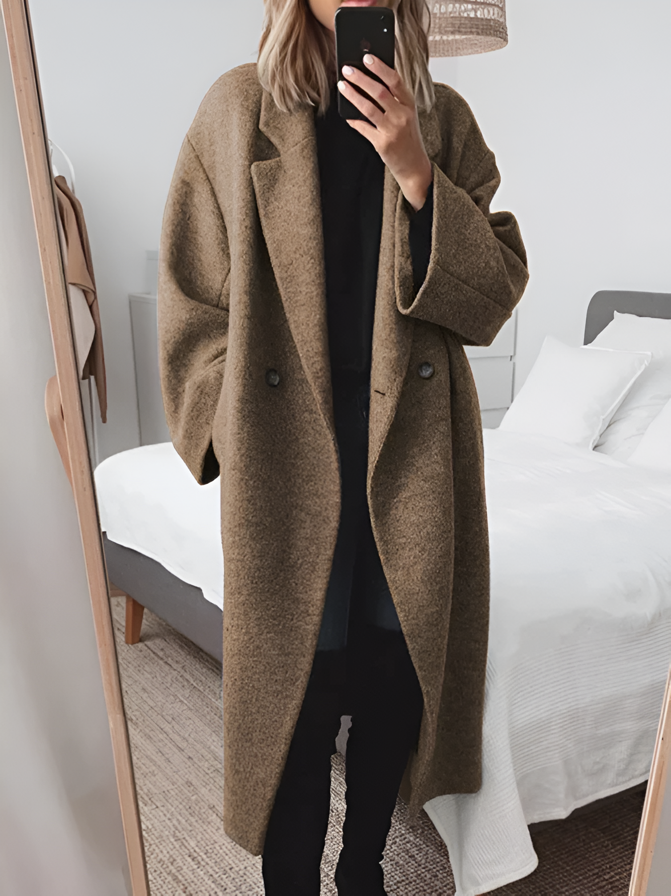 CELINE - Knusse oversized jas van wolmix voor dames