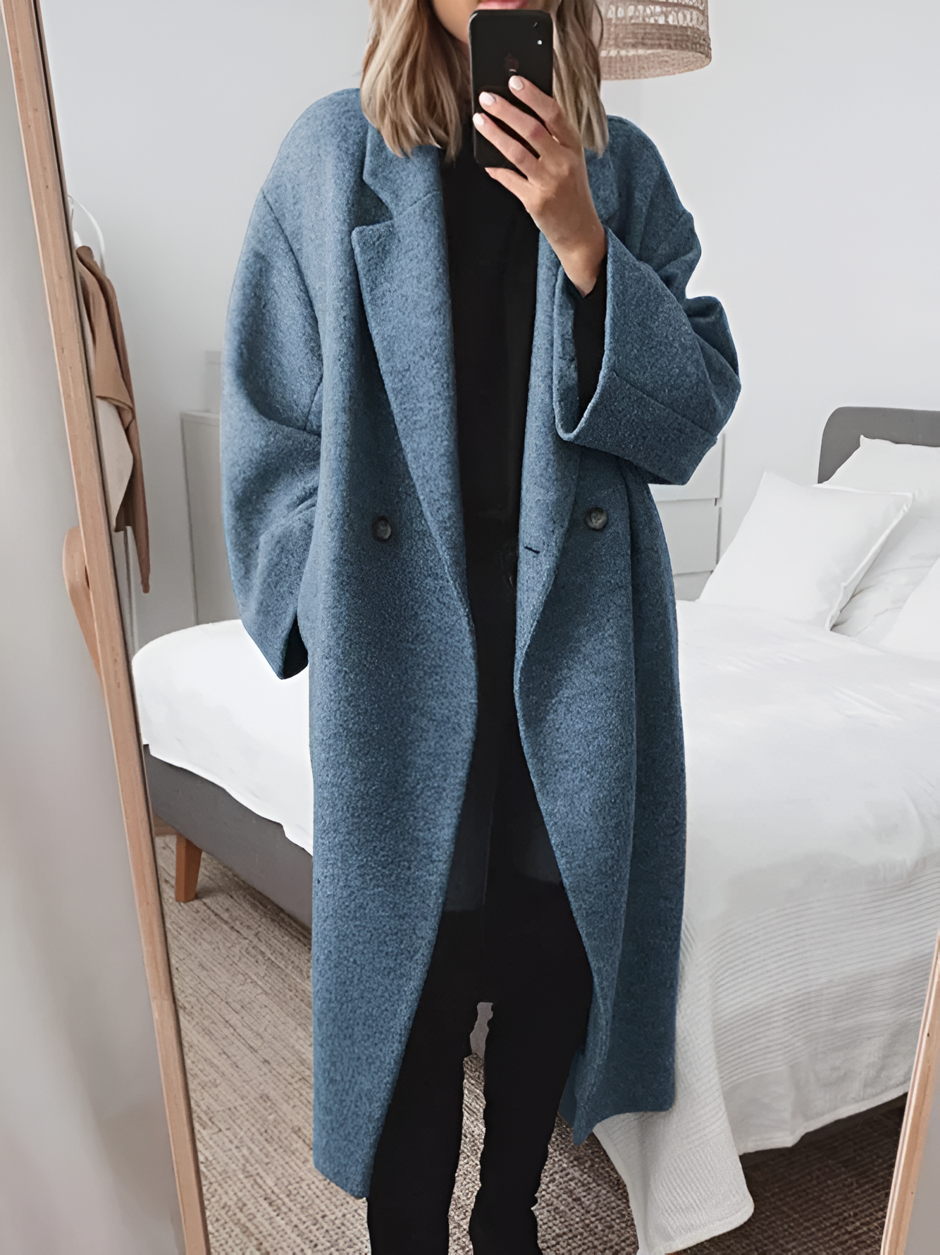 CELINE - Knusse oversized jas van wolmix voor dames