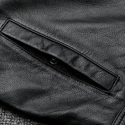 MACK – Heren leren jas met stoere uitstraling en moderne pasvorm - Glamorix