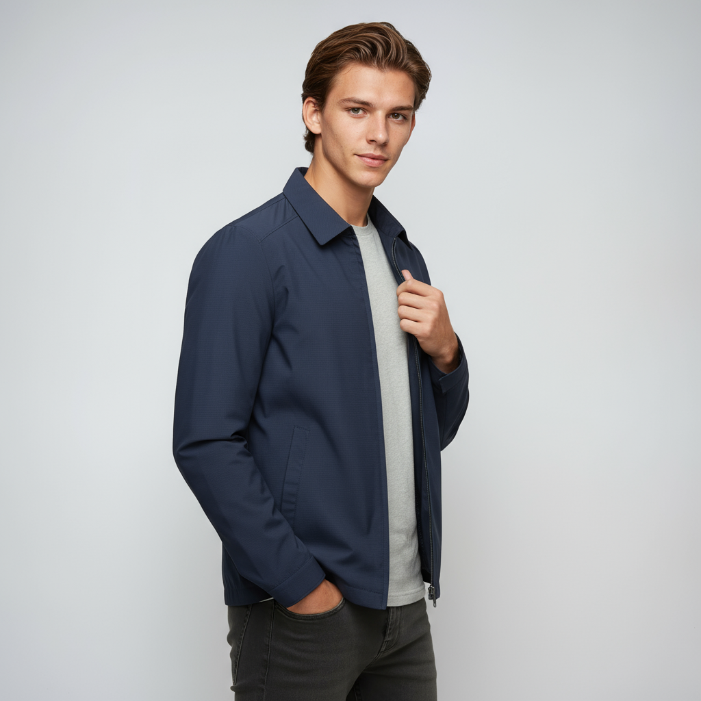 IAN – Casual heren tussenjas met ritssluiting - Glamorix