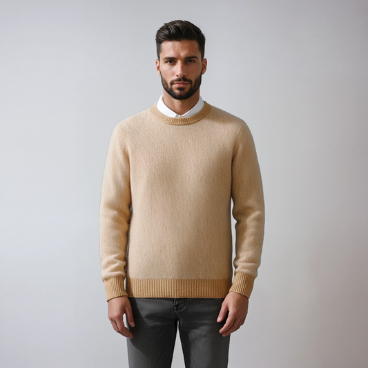 JAMES – Heren trui met ronde hals en tijdloze pasvorm - Glamorix