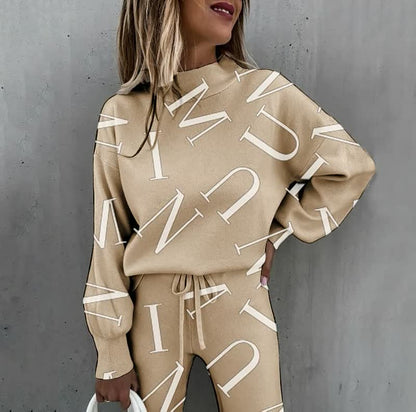 Trendy letter print jurk voor een statement look – LexaScript - Glamorix