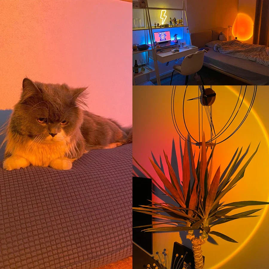 GlowSphere – Sunset Lamp met 4 Kleuren
