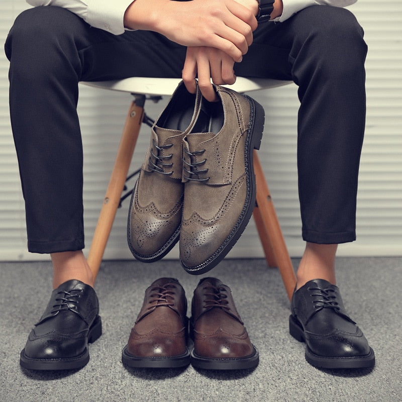 RODERICK - Klassieke leren veterschoenen voor heren