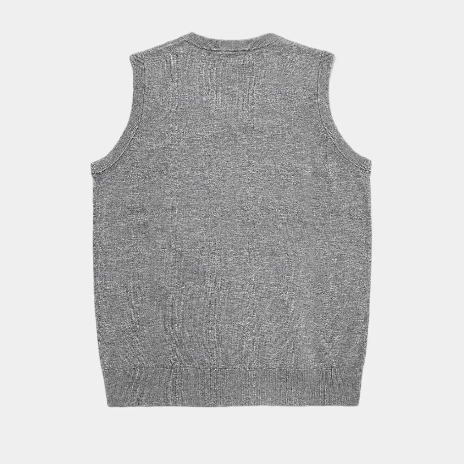 Gebreid mouwloos heren vest met V-hals – LAVARO - Glamorix