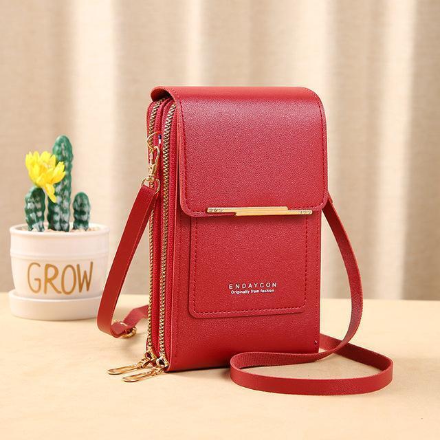 ARIA - Compacte crossbody telefoontas met multi-card houder