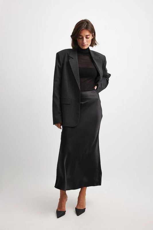 AMELIA - Klassieke satijnen midirok voor dames