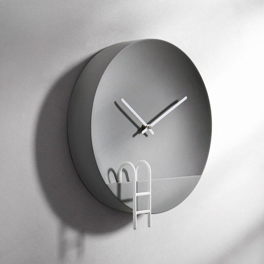 STONEGLOW - Moderne cement wandklok in grijs