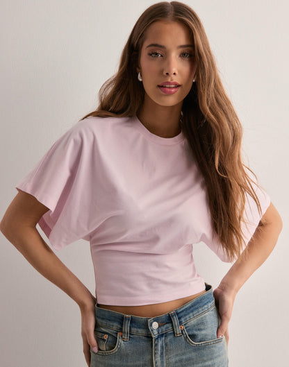LENA - Oversized cropped shirt voor dames
