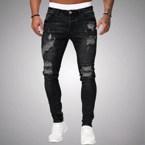MASON - Heren jeans met verwrongen slim-fit pasvorm