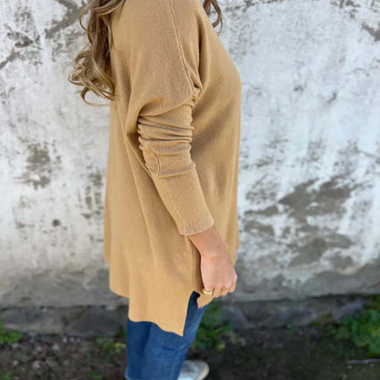 Ademende Dames Tuniek met Relaxed Pasvorm en Zijsplitten – LUNA COMFORT - Glamorix