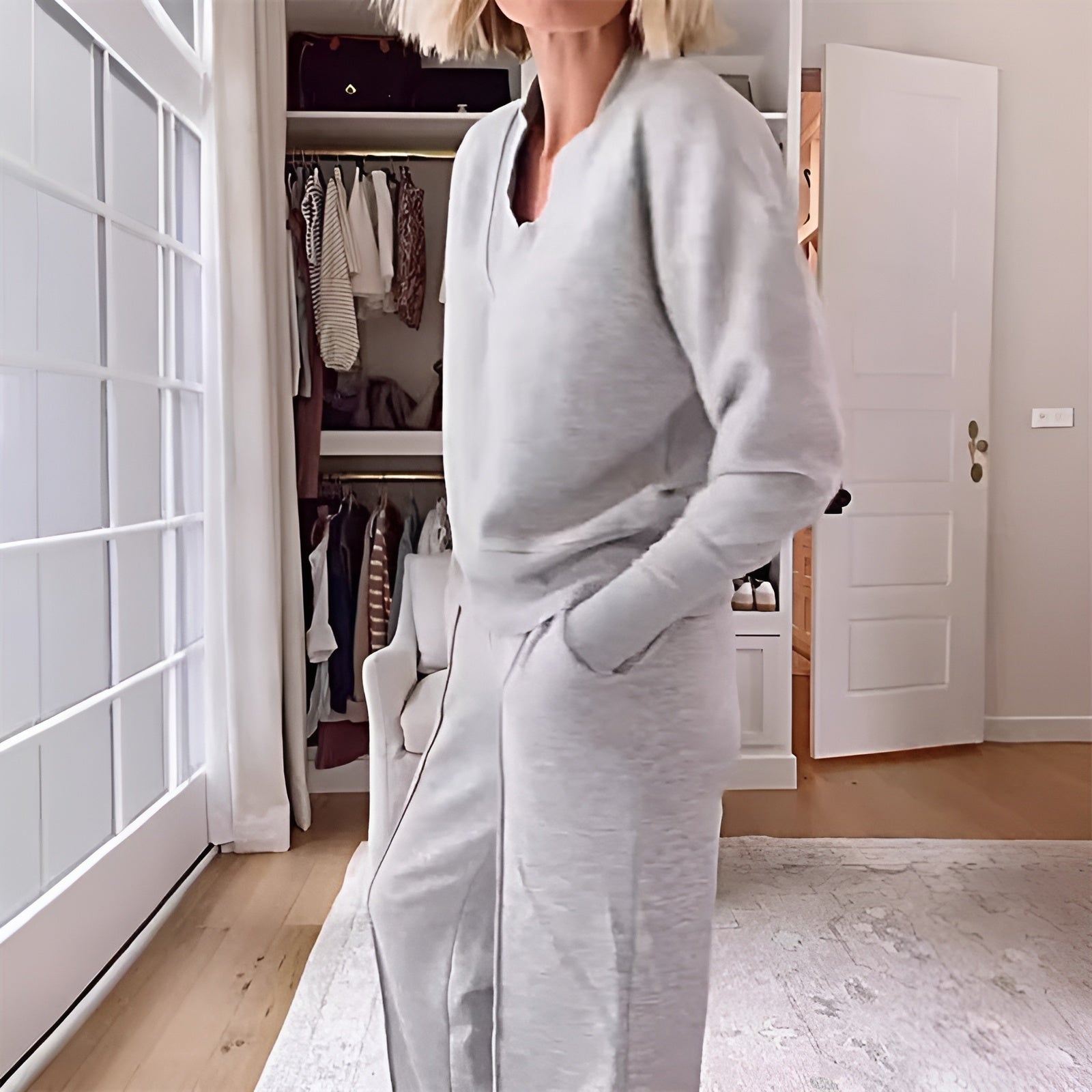 Luchtige dames co-ord set van twee delen voor zomercomfort – VeraLoom Set - Glamorix