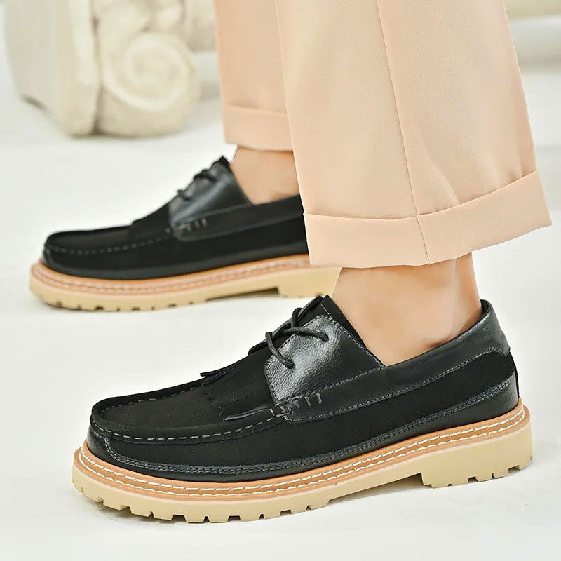 MARCUS - Suède loafers voor heren