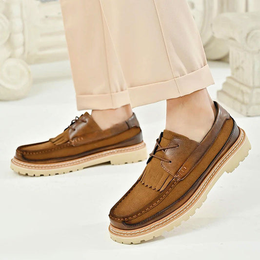 MARCUS - Suède loafers voor heren