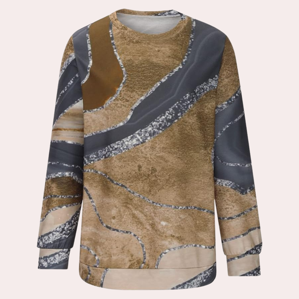 MIRA - Sweater met abstracte print voor dames