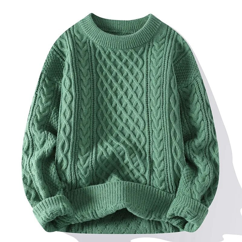 FINLEY - Cosy gebreide kabeltrui voor een tijdloze unisex stijl