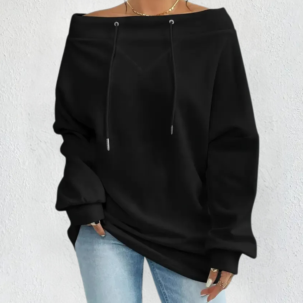 LAYLA - Off-shoulder sweatshirt met een trendy uitstraling