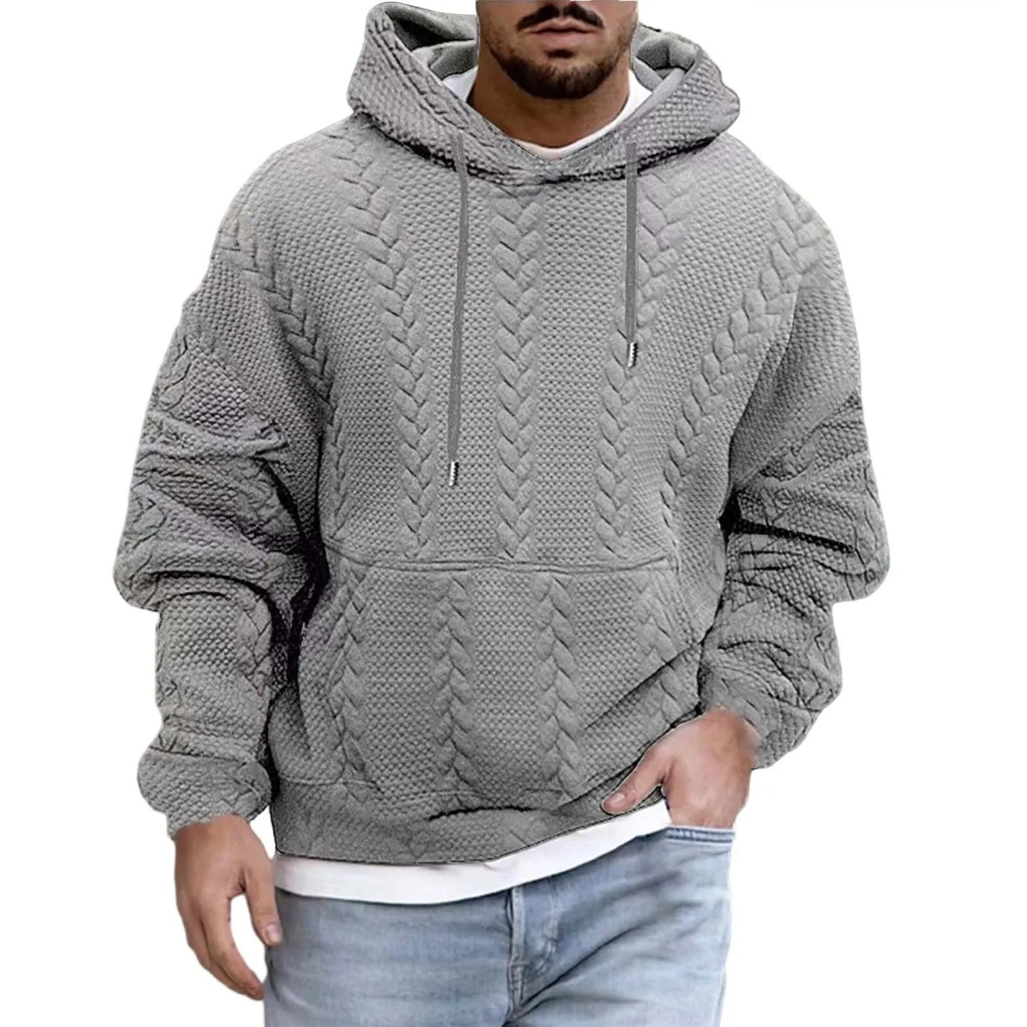 FINN - Comfortabele gebreide herenhoodie met moderne stijl