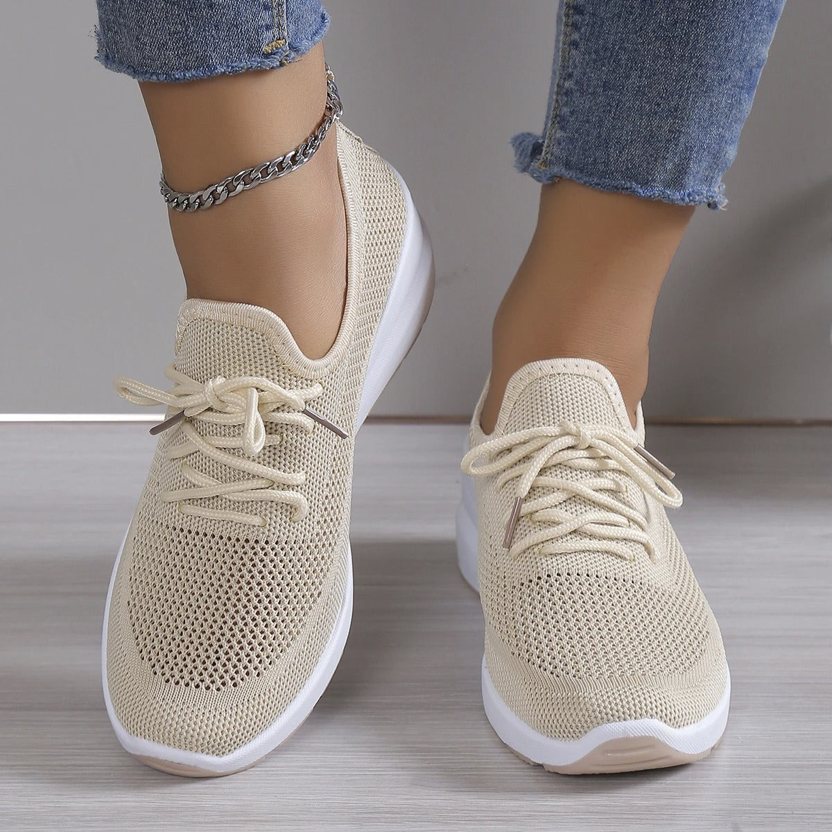 Lichte dames sneakers met ademende mesh structuur – VELORA AIR - Glamorix